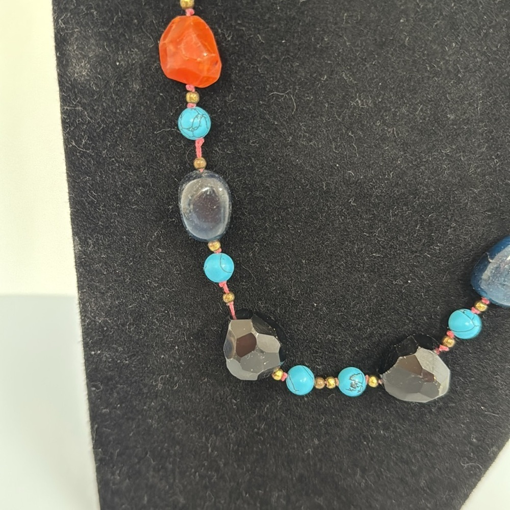 Exquisite 100% Real Stones Necklace with Carnelian, Amber And Many More!​​ - Picture 6 of 7